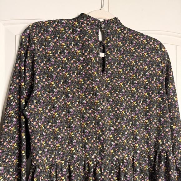 Jacqueline de Yong Floral Midi Dress - Black and Purple - Picture 10 of 12